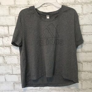 Grey Adidas women’s crop